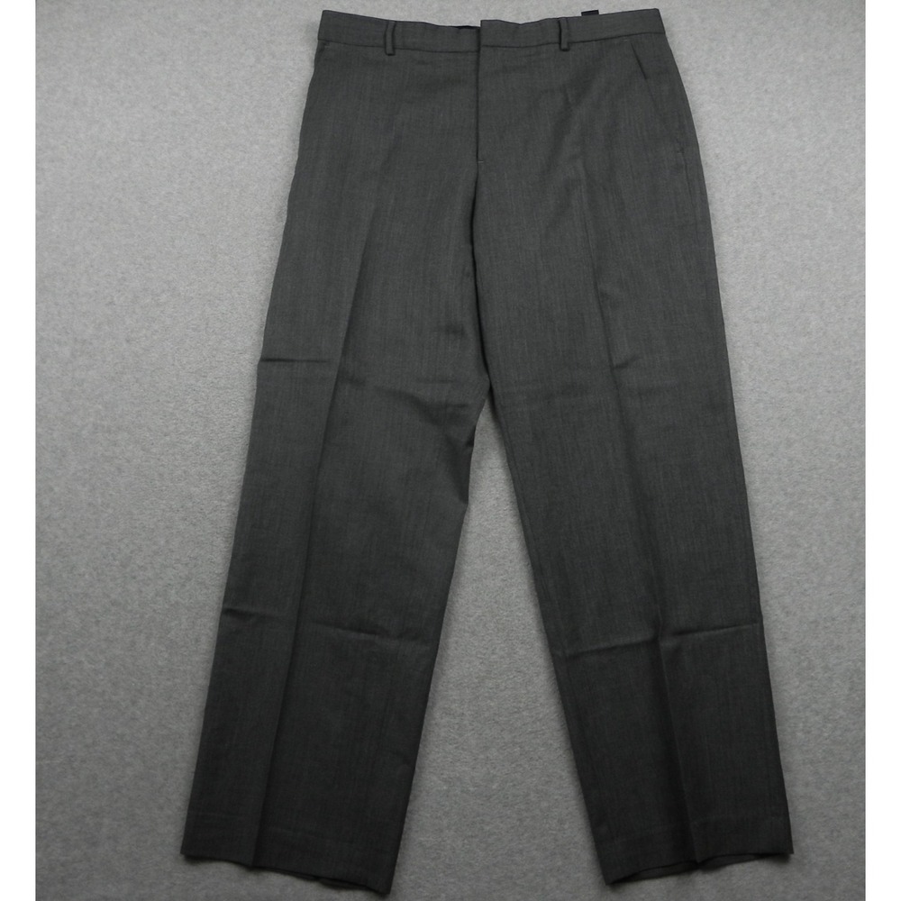 Banana Republic Pants Mens 38x32 Wool Dress Suit Business Formal Flat Front Gray